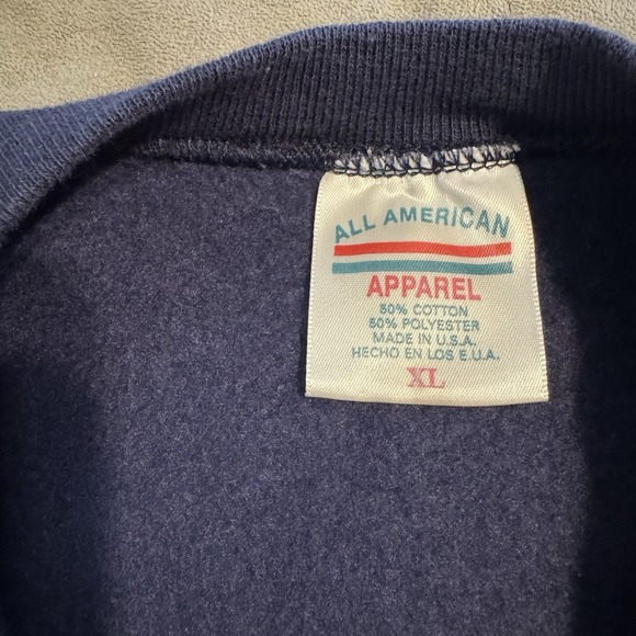 Vintage San Francisco Golden Gate Bridge Sweatshirt XL Embroidered Navy 90's - Picture 4 of 9